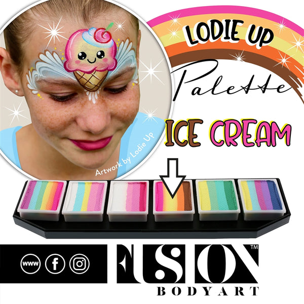 Fusion Body Art - Lodie Up Cute Pastel Rainbow Palette