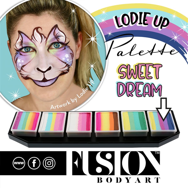 Fusion Body Art - Lodie Up Cute Pastel Rainbow Palette