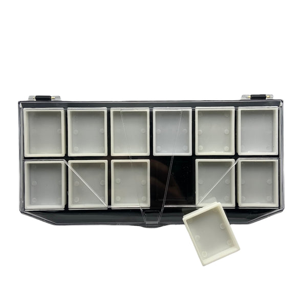 Empty Face Paint Palette Case for DIY Mini 1 Strokes - 12 Cakes