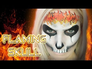 Bad Ass Mini Stencil - 1019 Fire Flames Stencil