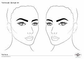 Sally-Ann Lynch Practice Board - 2 Side Adult Heads 0037 Sally Ann Lynch