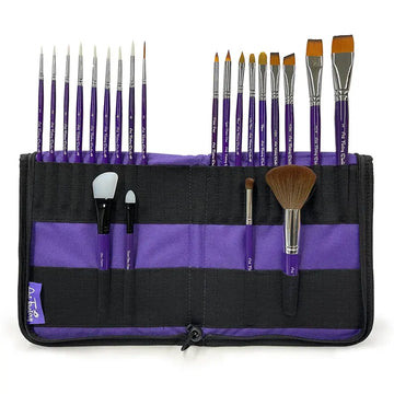 Art Factory - Brush Easel and Carrying Case - Purple Art Factory