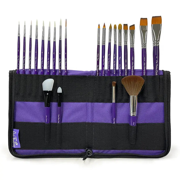 Art Factory - Brush Easel and Carrying Case - Purple Art Factory