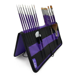 Art Factory - Brush Easel and Carrying Case - Purple