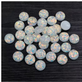 Face Paint Gems - Large White Opal - 12mm (0.5") - Pack of 10 Face Paint Forum Shop