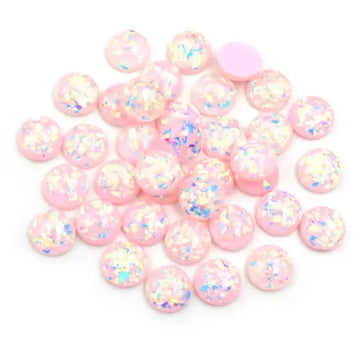 Face Paint Gems - Large Pink Opal - 12mm (0.5") - Pack of 10 Face Paint Forum Shop