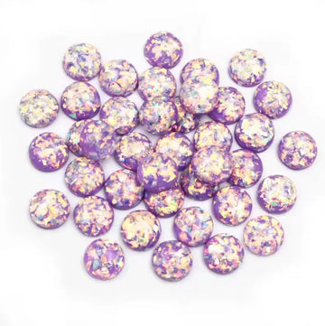 Face Paint Gems - Large Purple Opal - 12mm (0.5") - Pack of 10 Face Paint Forum Shop