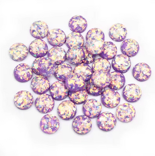 Face Paint Gems - Large Purple Opal - 12mm (0.5") - Pack of 10
