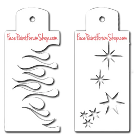 Boost Stencil Set - Fire and Stars Boost Stencils