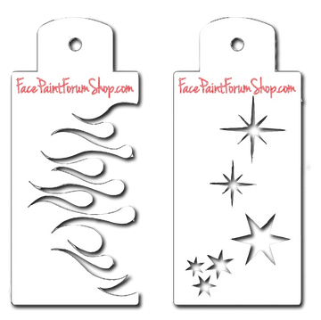 Boost Stencil Set - Fire and Stars Boost Stencils