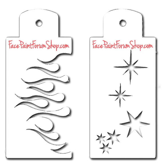Boost Stencil Set - Fire and Stars Boost Stencils