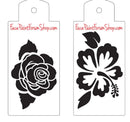Boost Stencil Set - Rose and Hibiscus Boost Stencils