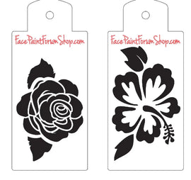 Boost Stencil Set - Rose and Hibiscus Boost Stencils