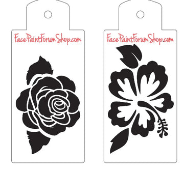 Boost Stencil Set - Rose and Hibiscus Boost Stencils