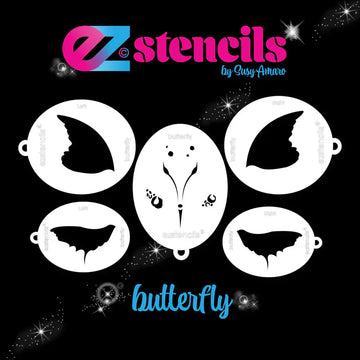 Face Paint Stencil Butterfly - EZ Stencils Set EZ Strokes