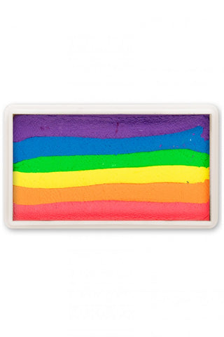 PartyXplosion Face Paint - 1 Stroke - Neon Rainbow Colorblock 49970