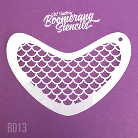 Art Factory - Boomerang Stencil - Mermaid Scale Art Factory
