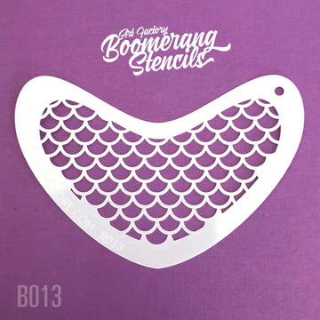 Face Paint Stencil Mermaid Scale - Boomerang - Art Factory Art Factory