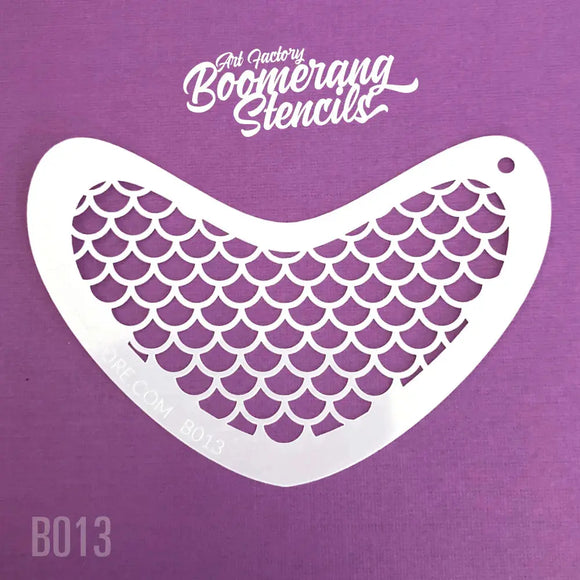 Face Paint Stencil Mermaid Scale - Boomerang - Art Factory Art Factory