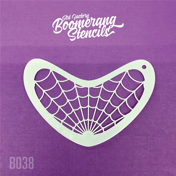 Face Paint Stencil Spider Web - Boomerang - Art Factory Art Factory