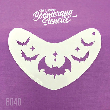 Face Paint Stencil Bat Crown - Boomerang - Art Factory Art Factory