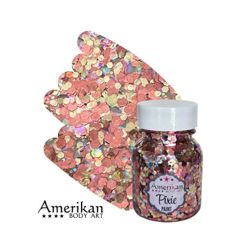Amerikan Body Art Pixie Paint – Be Mine Glitter Gel (1 oz) Amerikan Body Art