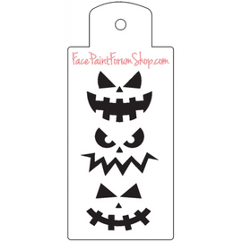 Boost Stencil - Jack-O'-Lantern Faces Boost Stencils