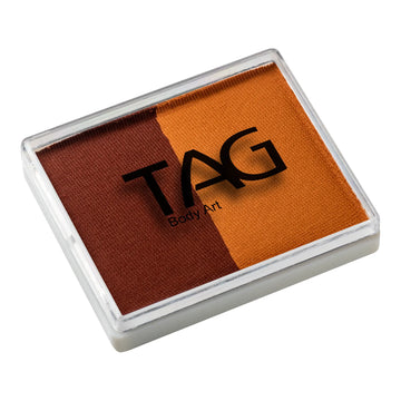 TAG Face Paint - Split Cake - Brown/Mid Brown - 50 grams TAG Face Paint