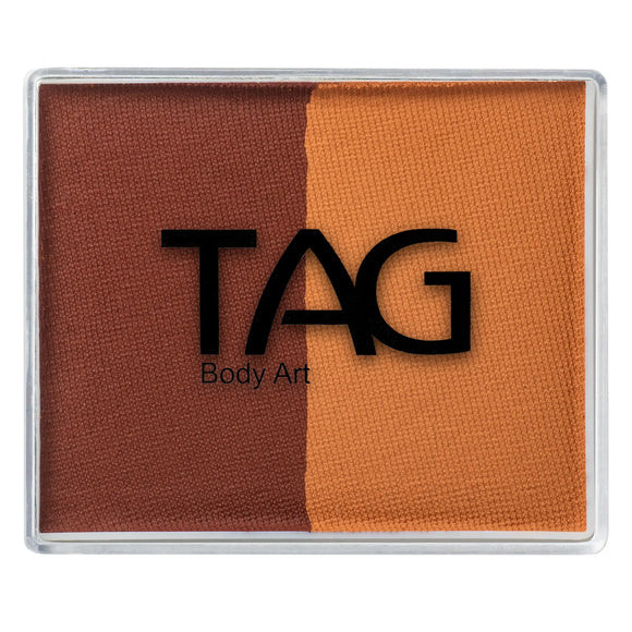 TAG Face Paint - Split Cake - Brown/Mid Brown - 50 grams TAG Face Paint