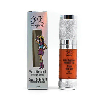 GTX Facepaint - Water-Resistant Cream Body Paint - Butternut Squash Orange GTX Face Paint