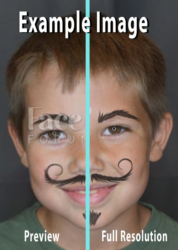 Digital Design Decks - "Full Face Scary Pumpkin" Face Paint Forum Shop