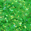 Suzy Sparkles Glitter - Iridescent Neon Green - Chunky Suzy Sparkles