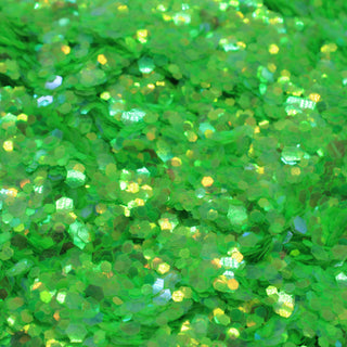 Suzy Sparkles Glitter - Iridescent Neon Green - Chunky