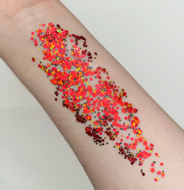 Amerikan Body Art Pixie Paint – Drop Dead Red Glitter Gel (1 oz) Amerikan Body Art