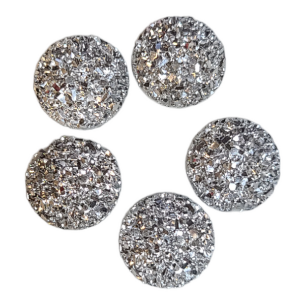 Face Paint Gems - Large Diamond Round Gems - .5" - Pack of 20