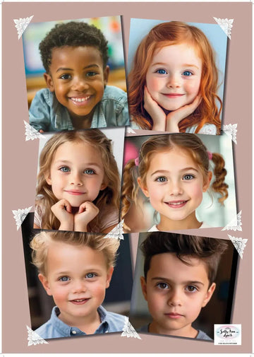 Sally-Ann Lynch - 6 Face Full Color Photo Album Style Practice & Display Board - Vertical/Portrait Sally Ann Lynch