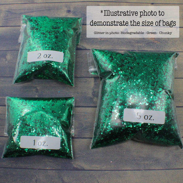 Suzy Sparkles Glitter - Metallic Black - Fine - 1 oz Bag