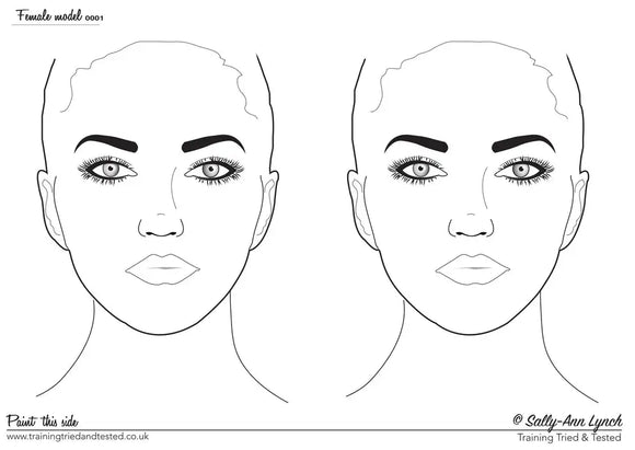 Sally-Ann Lynch Practice Board - 2 Adult Heads 0001 Sally Ann Lynch