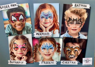 Sally-Ann Lynch - 6 Face Full Color Word Style Practice & Display Board - Landscape