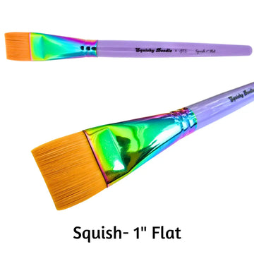 GTX Face Paint - Squishy Doodle Brushes - "Squish" 1 inch Flat GTX Face Paint