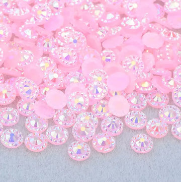 Face Paint Gems - Small Round Rhinestones Pink - 6mm (0.25") - 1/4 ounce Face Paint Forum Shop
