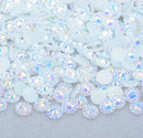 Face Paint Gems - Small Round Rhinestones Iridescent White - 6mm (0.25") - 1/4 ounce Face Paint Forum Shop