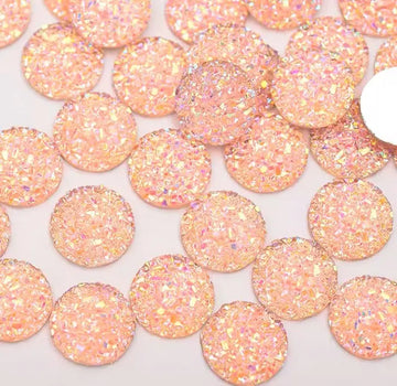 Face Paint Gems - Round Rhinestones Pink - 12mm (0.5") - Pack of 10 Face Paint Forum Shop