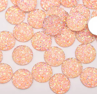 Face Paint Gems - Round Rhinestones Pink - 12mm (0.5") - Pack of 10