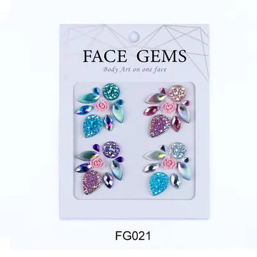 Face Paint Gems - Self-adhesive Face Paint Gem Stickers - FG021 Face Paint Forum Shop