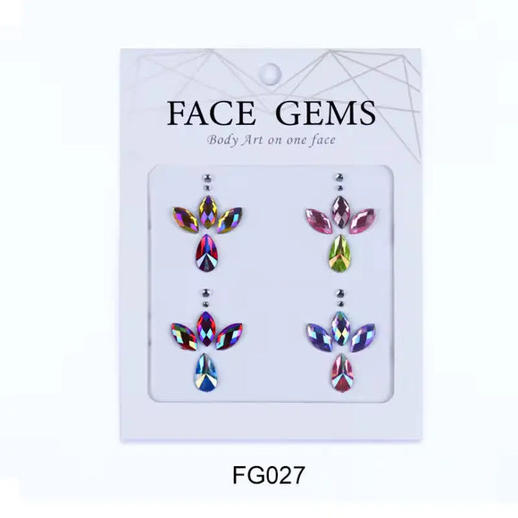Face Paint Gems - Self-adhesive Face Paint Gem Stickers - FG027 Face Paint Forum Shop