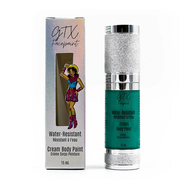 GTX Facepaint - Water-Resistant Cream Body Paint - Honkey Tonk Turquoise - Neon GTX Face Paint