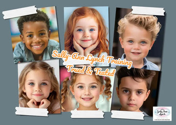 Sally-Ann Lynch - 6 Face Full Color Word Style Practice & Display Board - Landscape Sally Ann Lynch
