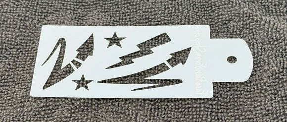 Boost Stencil Single - Lightning, Arrows, Stars - Clearance Boost Stencils