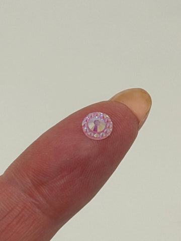Face Paint Gems - Small Round Rhinestones Pink - 6mm (0.25") - 1/4 ounce Face Paint Forum Shop